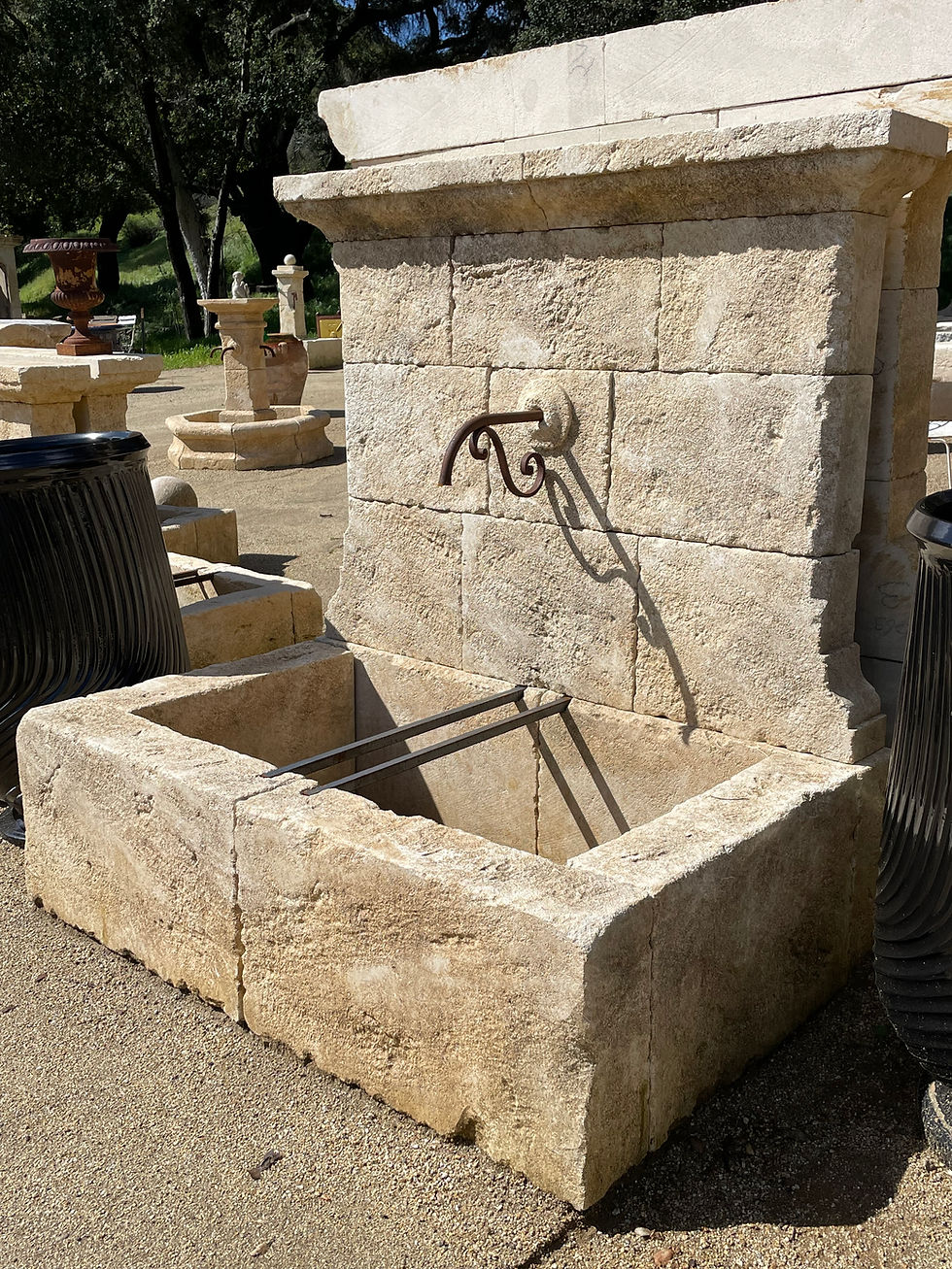 Thumbnail: Limestone fountain hand carved