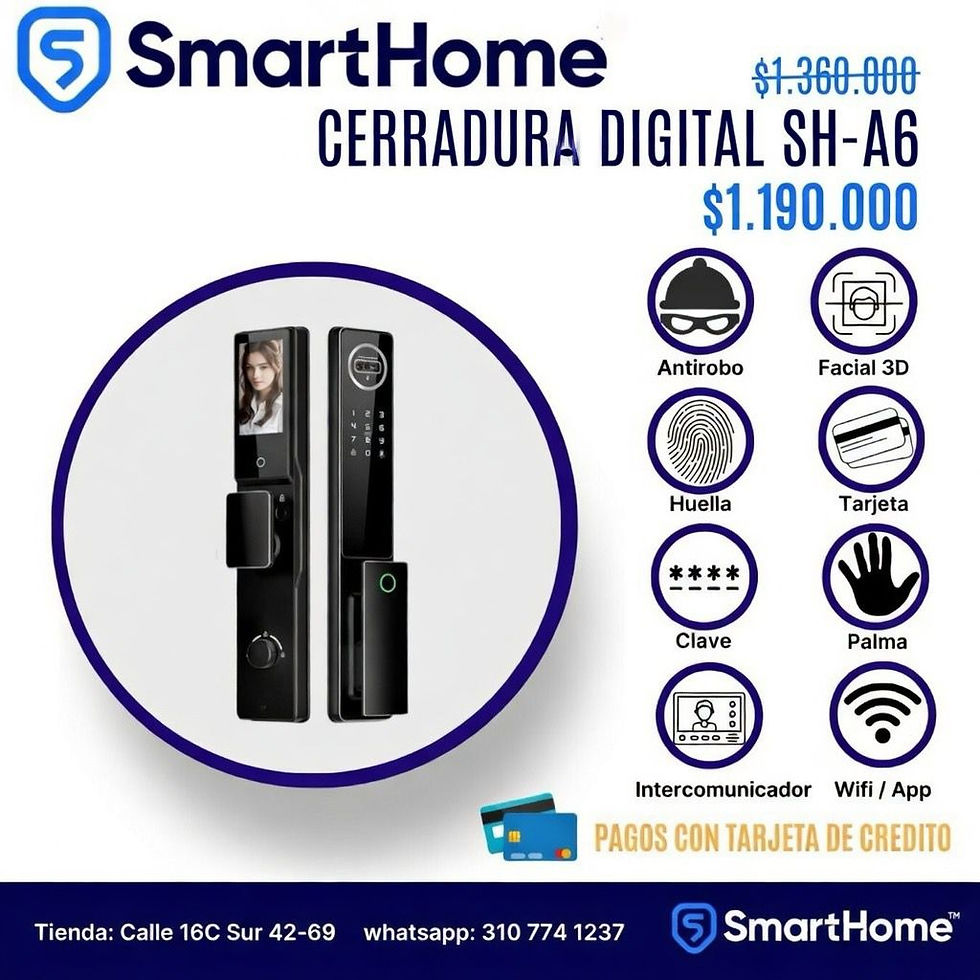 Cerraduras inteligentes con reconocimiento facial en Medellín