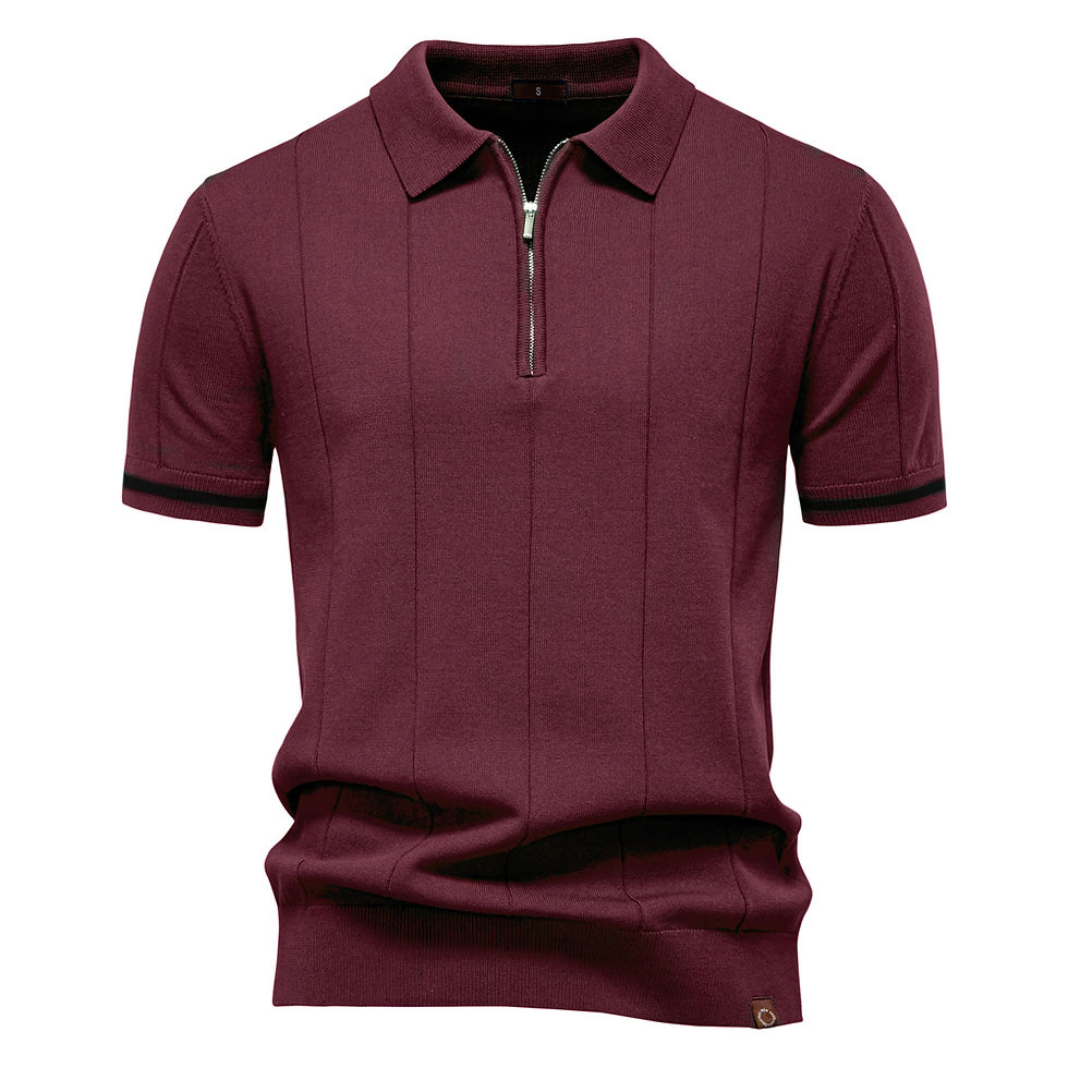 Thumbnail: Mayfair Signature Knitted Zip Polo