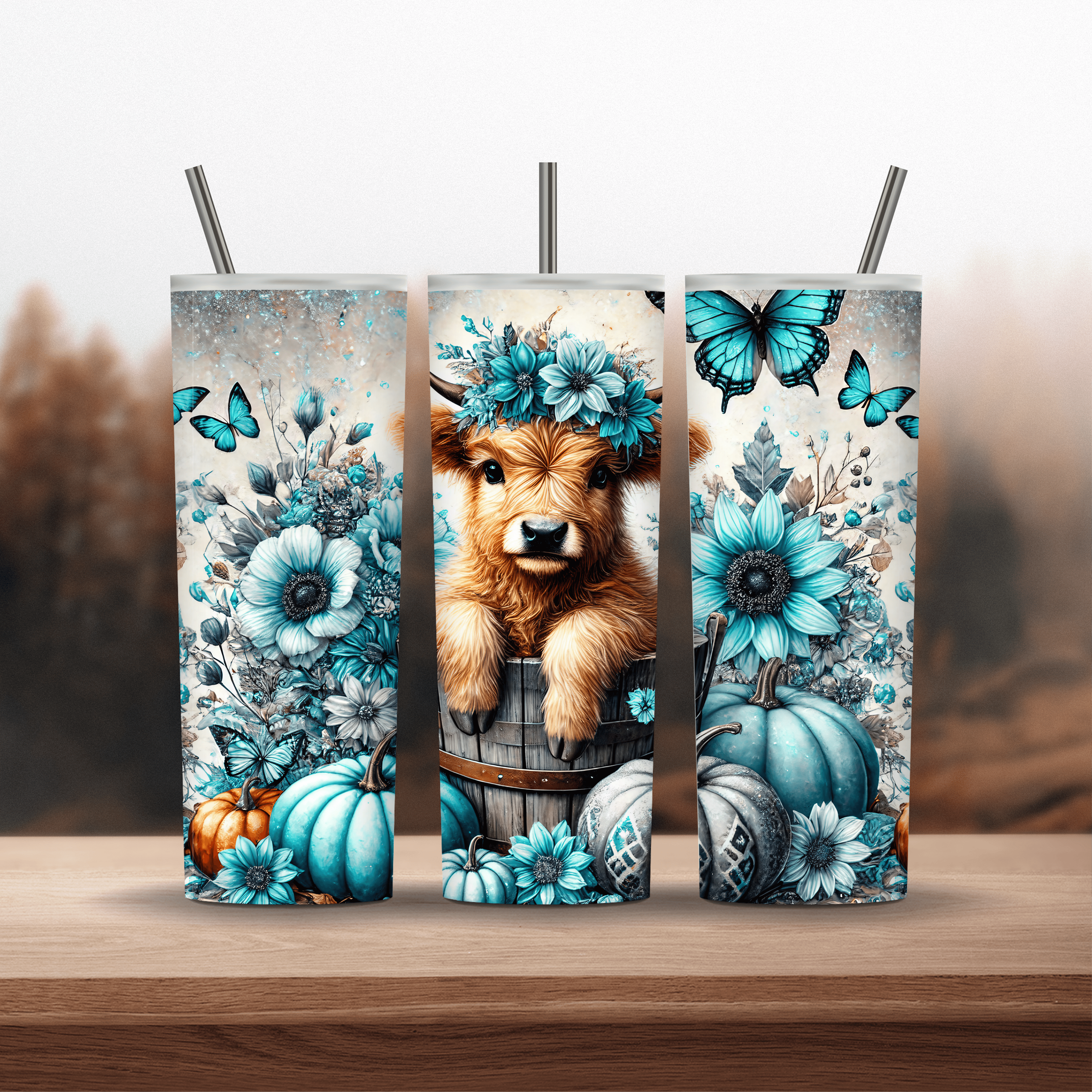 Highlander ~ Blue Floral