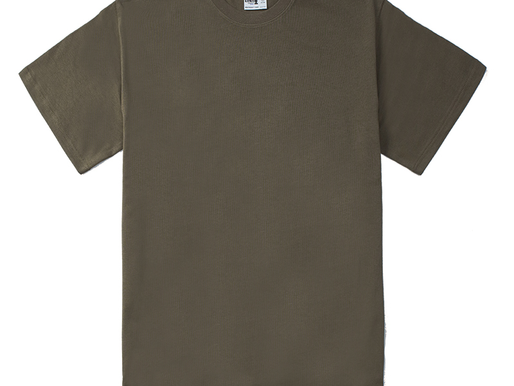 280克21支雙紗緊密賽洛紡重磅落肩精梳棉T-shirt