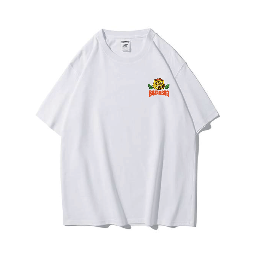 縮圖：240克16支紗緊密賽洛紡重磅落肩精梳棉T-shirt ｜客製化