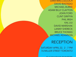 Reception: painting group show in Toronto