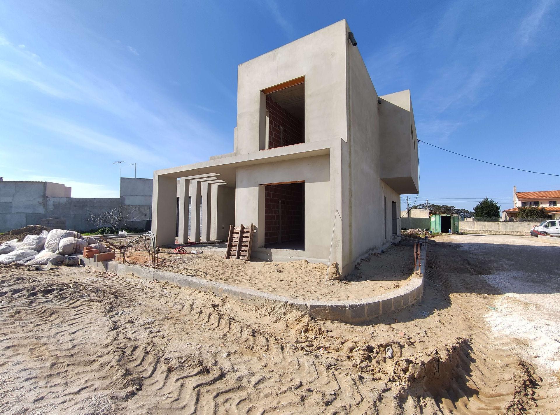 Construction of of Casas da Aldeia villas in Silver Coast Portugal