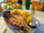 Grilled fish at a traditional Portuguese restaurant