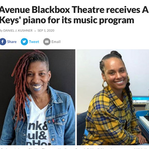 Avenue Blackbox Theatre receives Alicia Keys' piano for its music program