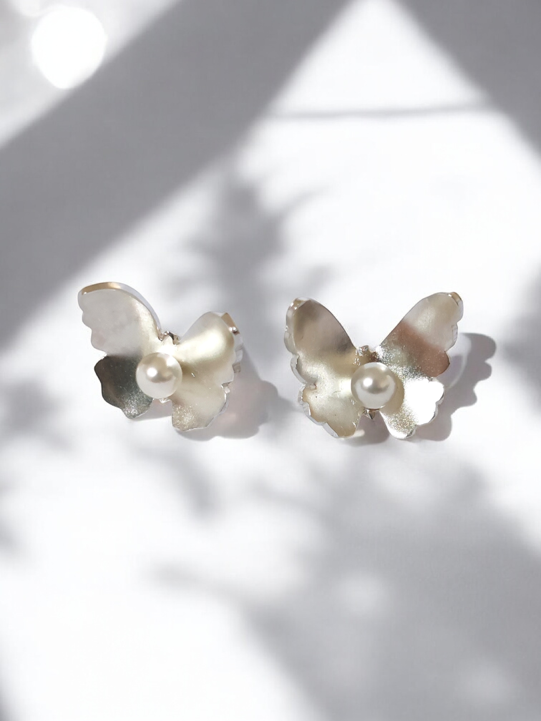 Caravanas con perlas