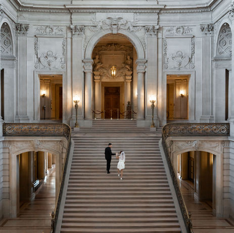 San Francisco City Hall Engagement Photoshoot