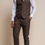Thumbnail: CARIDI BROWN THREE PIECE SUIT HOUSE OF CAVANI