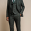 Thumbnail: HOUSE OF CAVANI- Cardi Olive Check Three Piece Suit