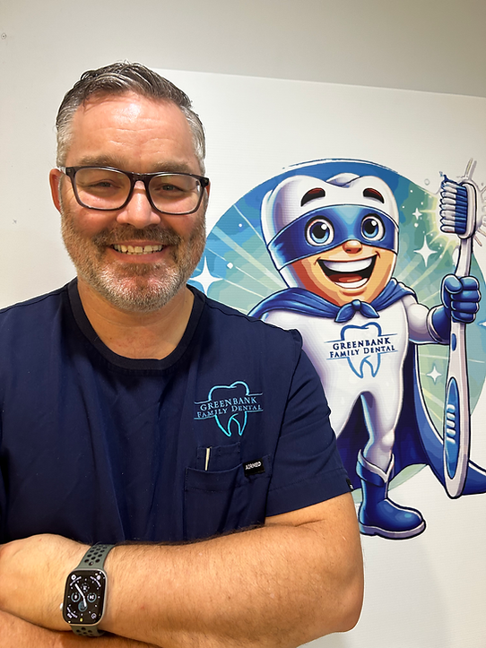 Dr Dan and Captain Clean Tooth.