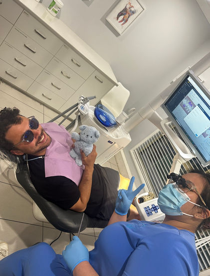 comfortable dentist visit Greenbank relaxed patient in dental chair