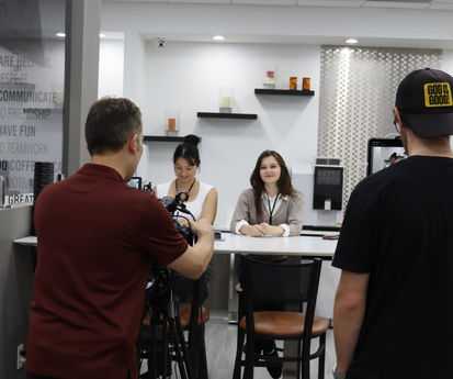 Production of Means to an End, behind the scenes image