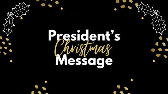 Christmas Message from our Club President