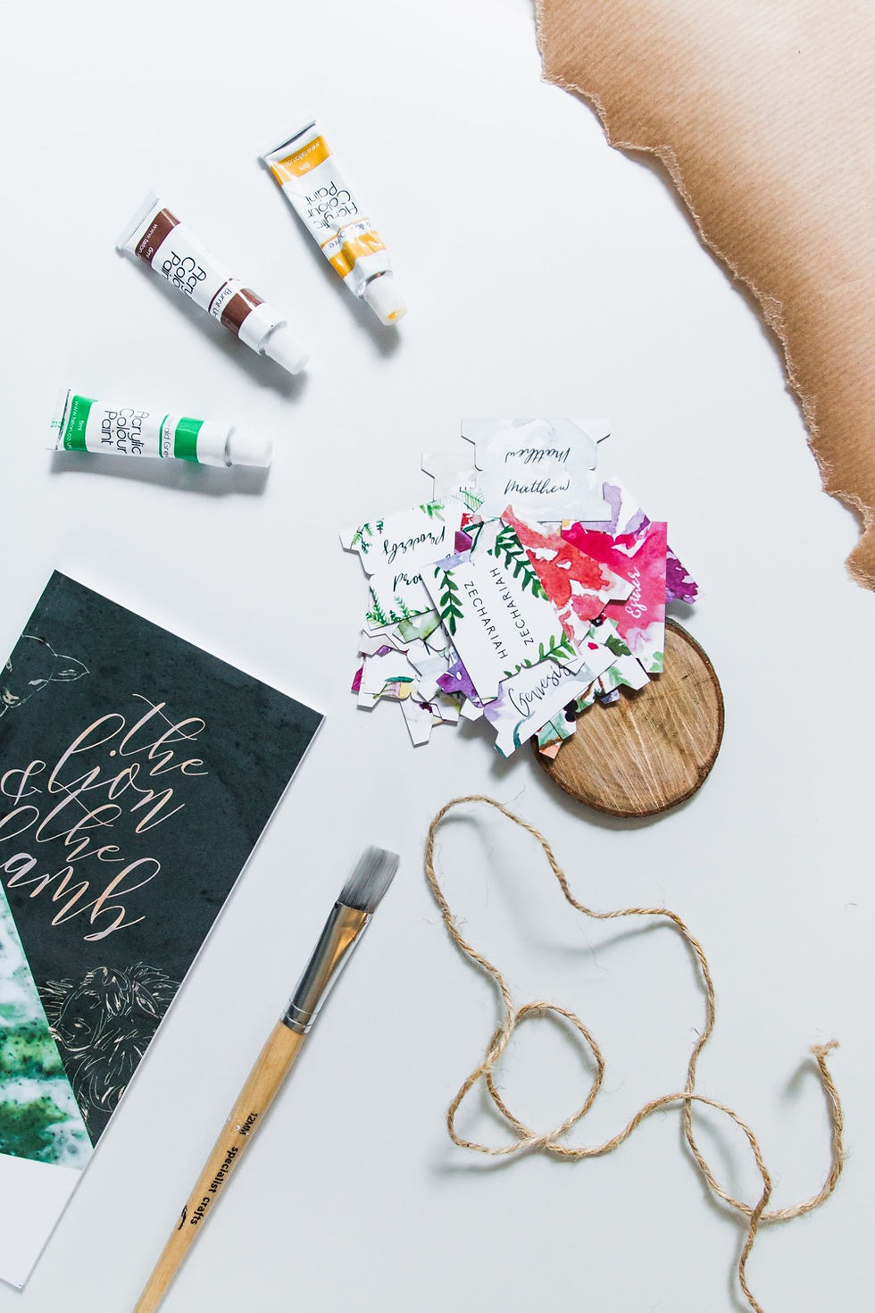 Thumbnail: Precut Books of the Bible Tabs Floral for Bible journaling | Doodling Faith