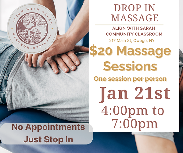 $20 massage sessions