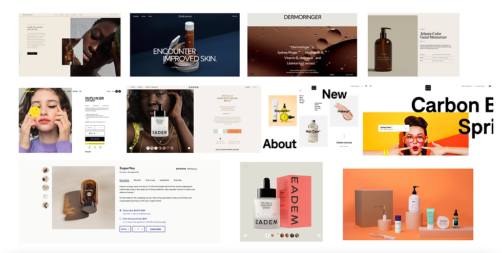 Online Beauty Shop inspirations