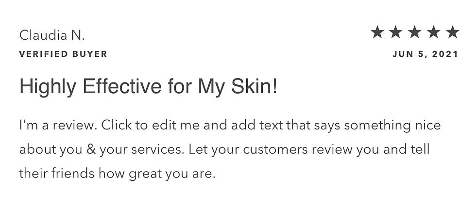 One review from a clipped version of the reviews feed