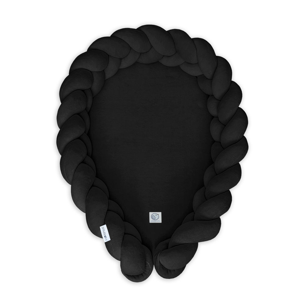 Baby cocoon braid / Babynest braid 2in1 black