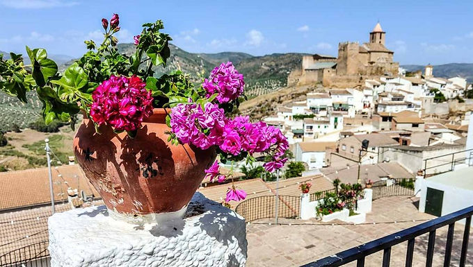 the peaceful white village in Cordoba-Province