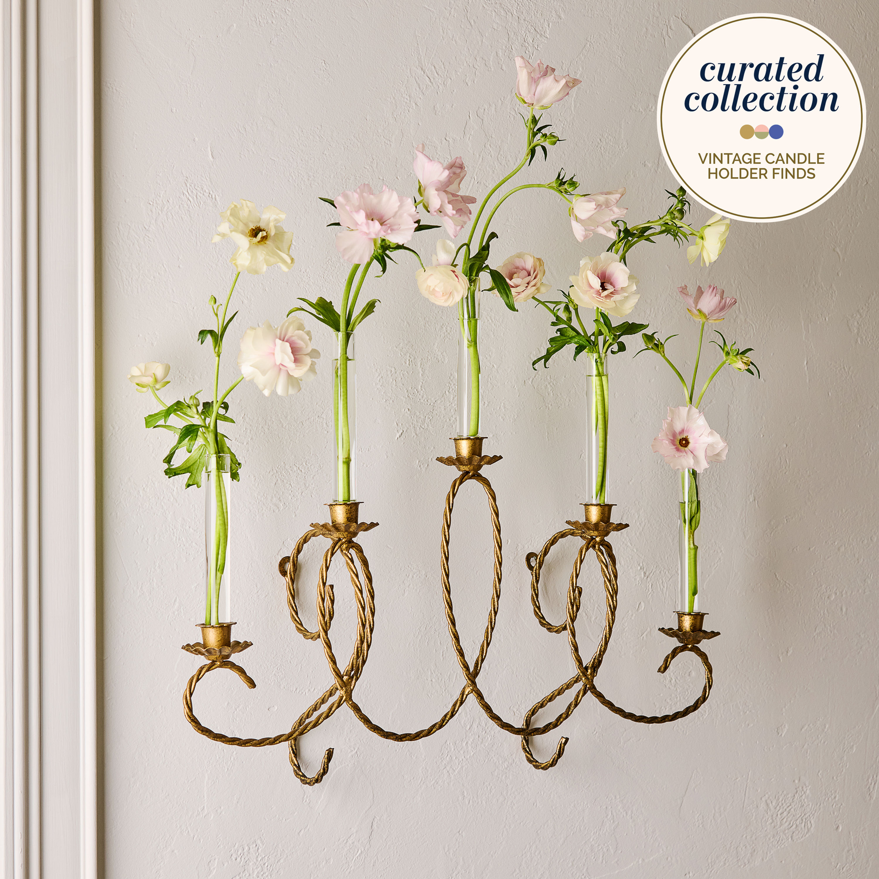 Gold Gilt Rope Wall Sconce
