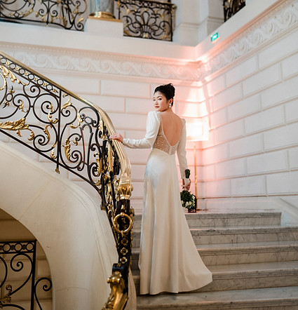 chinese enagement bridal portrait shangrila paris