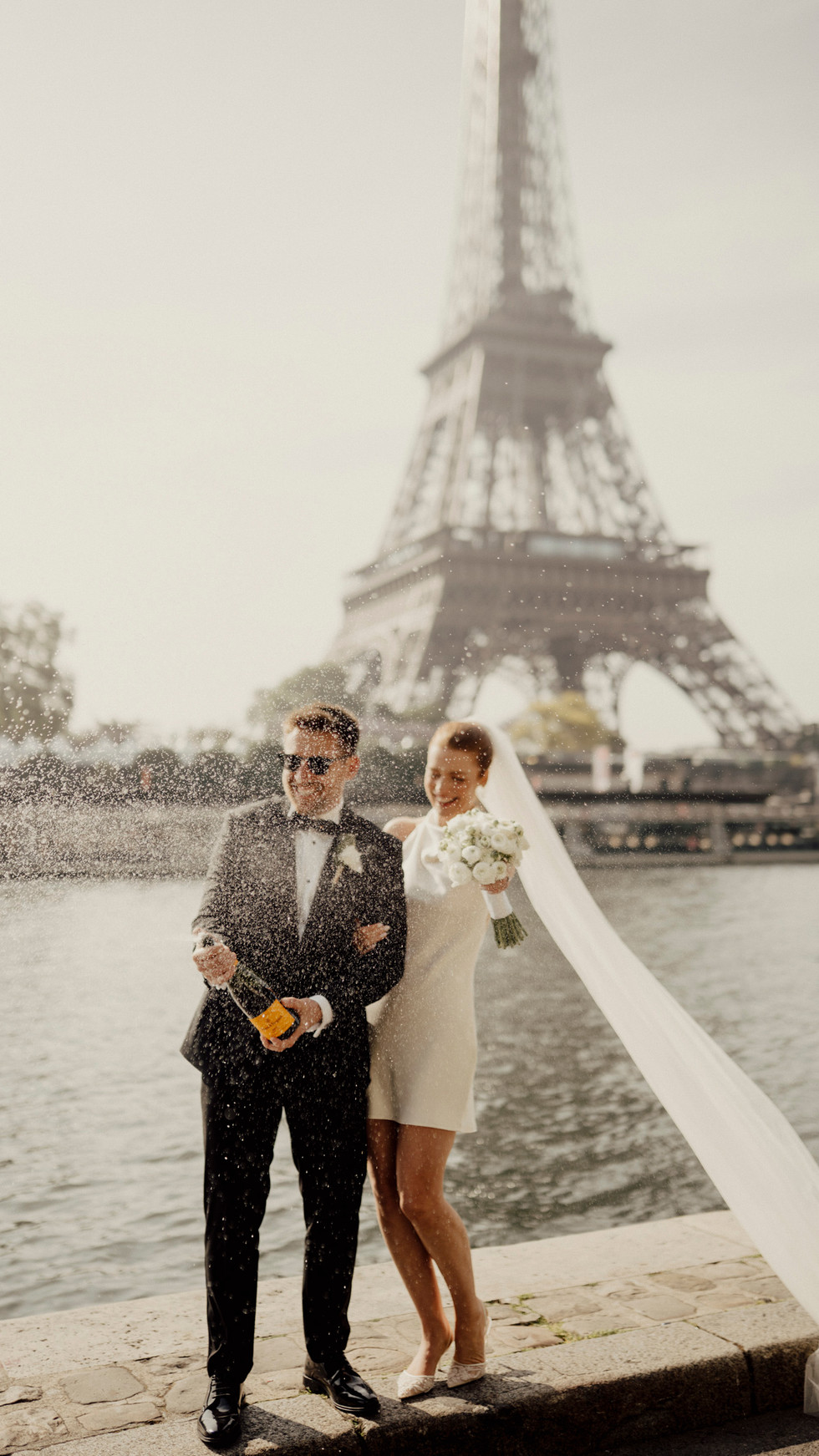 sunrise Eiffel Tower elopement