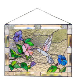 Kardinal Stained Glass Window Panel (One Piece)
