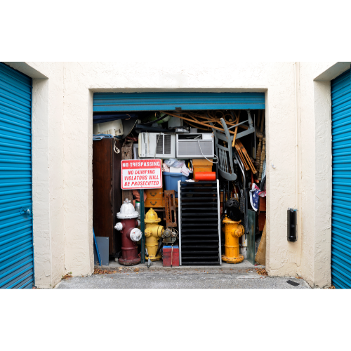 image of junk in storage unit