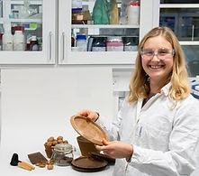 Nuterials logo in brown