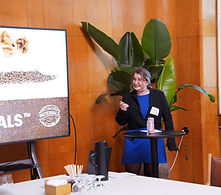 Nuterials logo in brown