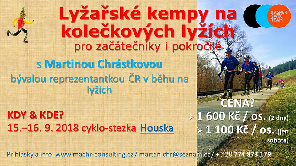 Kempy na kolečkových lyžích