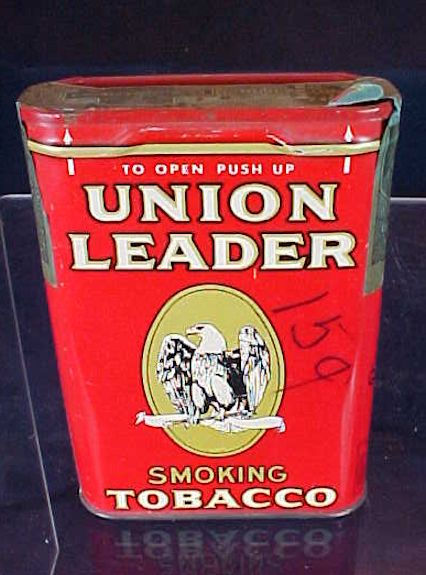 Thumbnail: Vintage Union Leader Pocket Tobacco Tin - SEALED!