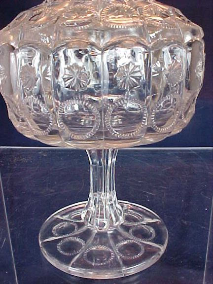 Thumbnail: EAPG Findlay Glass Priscilla Compote &amp; Lid Miniature