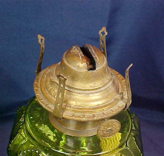 Thumbnail: Findlay Green Sweetheart Small Size Kerosene Lamp