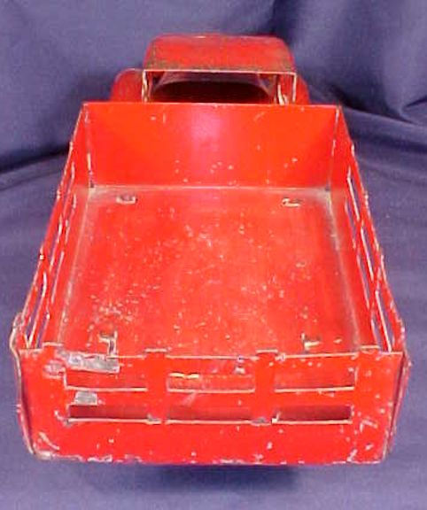 Thumbnail: Antique Wyandotte Toys Pressed Steel Stake Bed Truck
