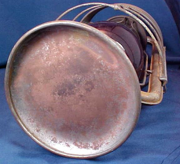 Thumbnail: Antique Dietz King Fire Dept. Lantern Red Globe