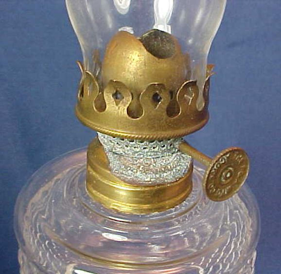 Thumbnail: Clear Miniature Fishscale Pattern Kerosene Lamp