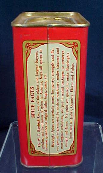 Thumbnail: Vintage Rawleigh's Cinnamon Tin 8 Oz.