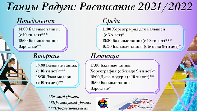 В Ассоциации Русской Культуры города Страсбурга открыт набор в группы по спортивным бальны