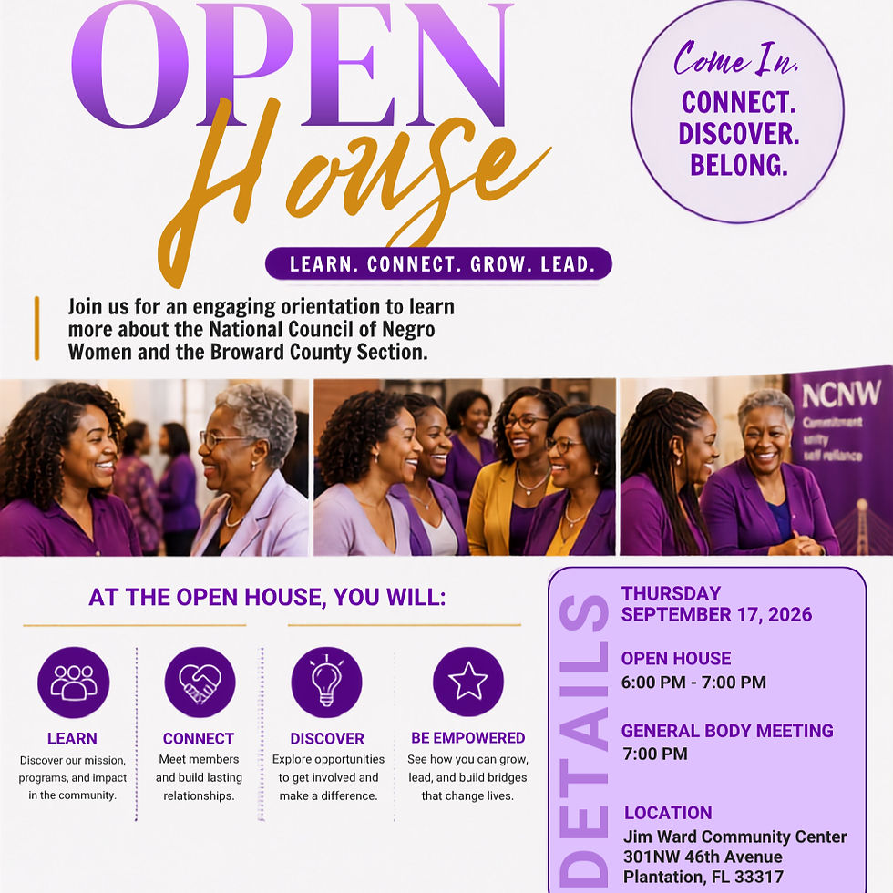 NCNW Open House