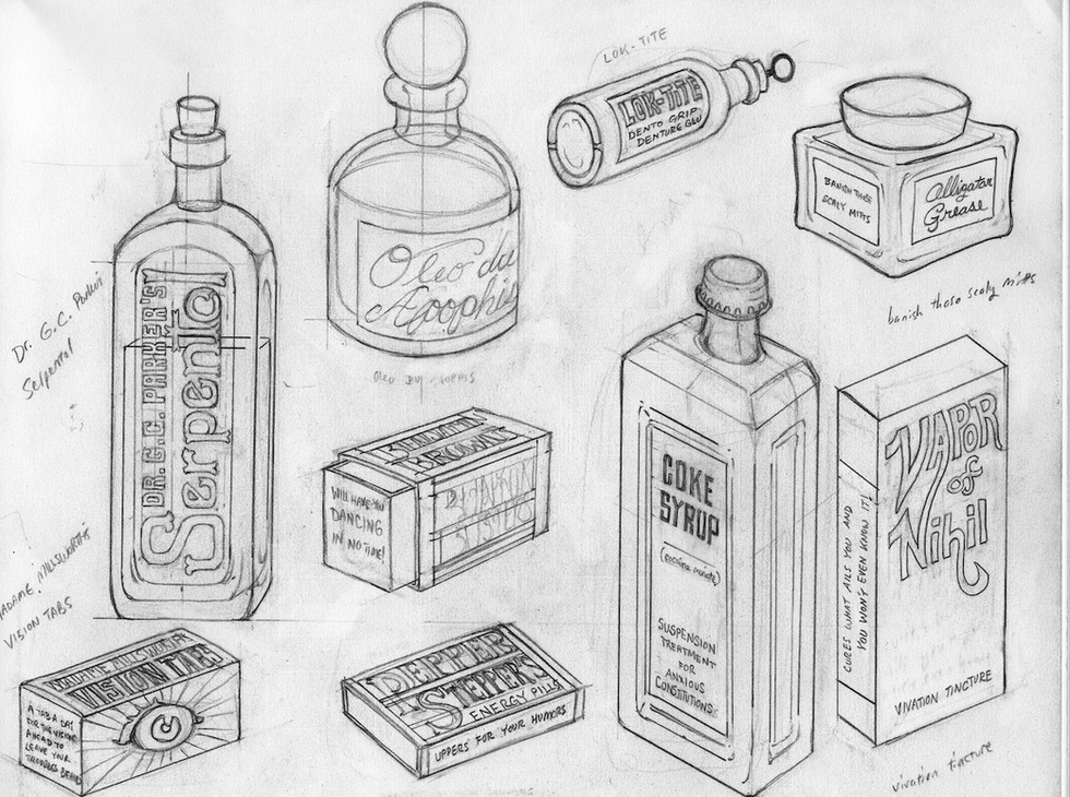 Wix LITFN Faux Drugs sketches