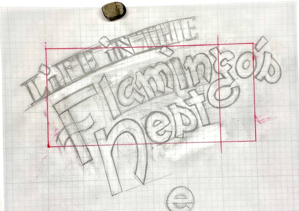 Wix LITFN New Life in the Flamingos Nest logotype