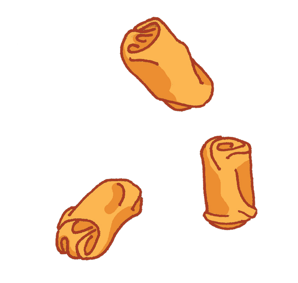 Lana Lambert Take Out zine egg rolls wix