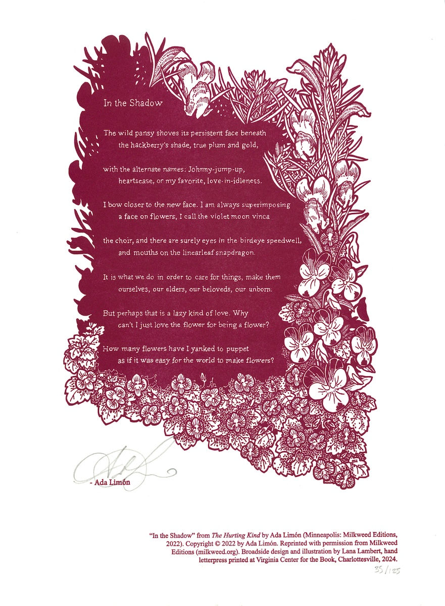 Lana Lambert wix portfolio Lemōn letterpress broadside