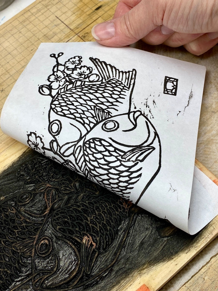 Water-based Woodblock Printing