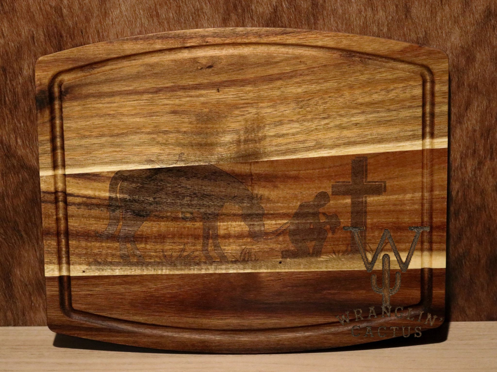 Praying Cowboy Cutting Board