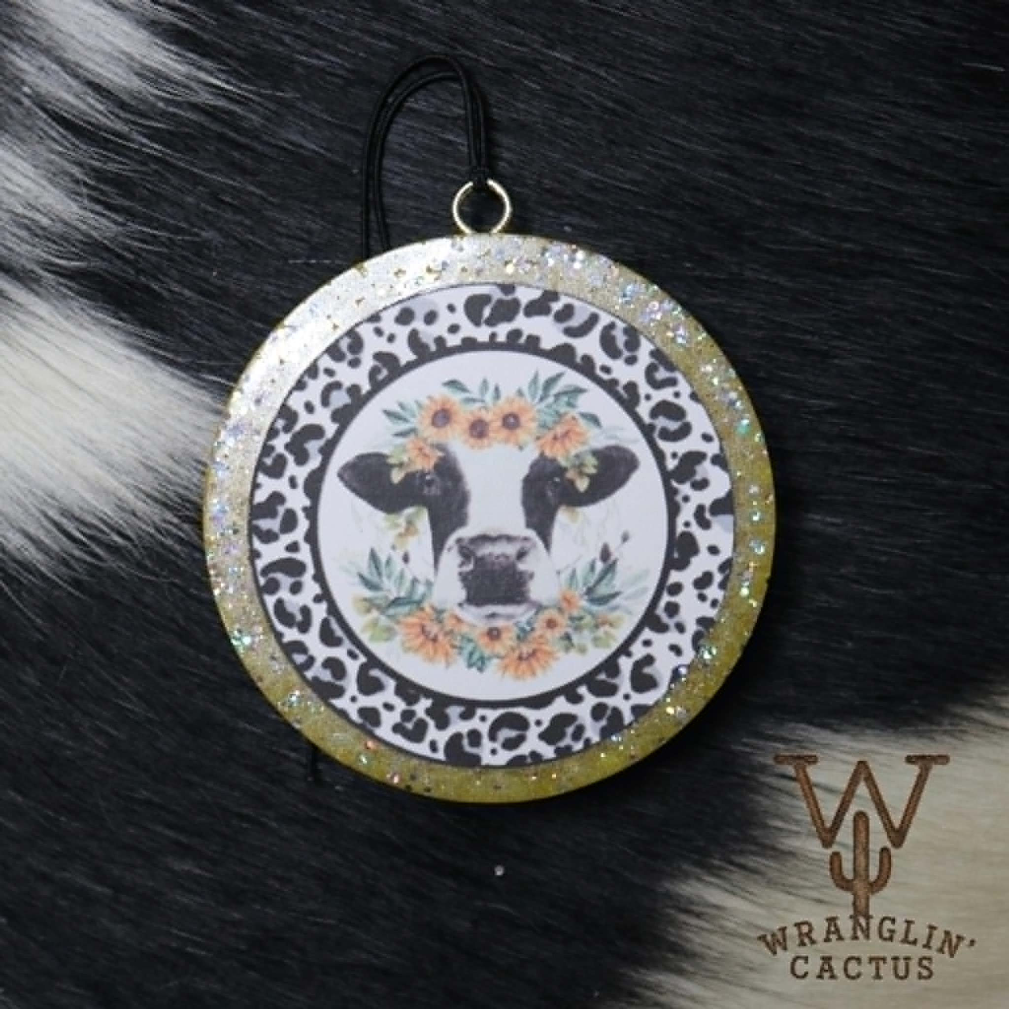 Cow & Sunflowers