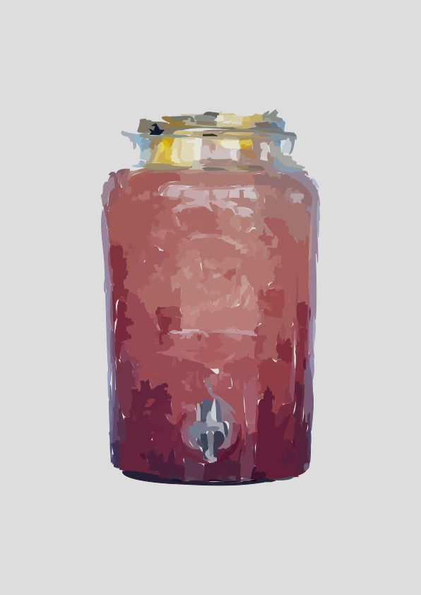 Bramble cocktail dispenser