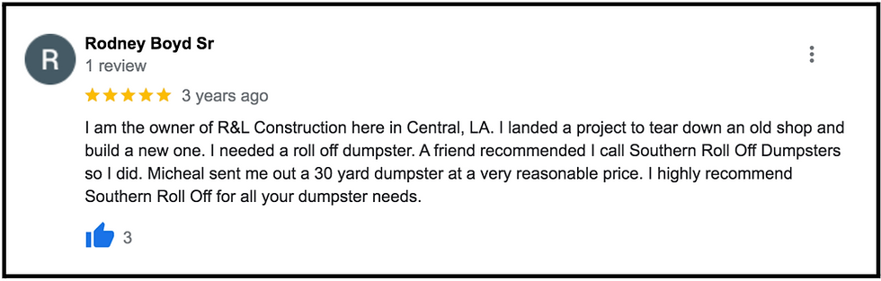 job site dumpster